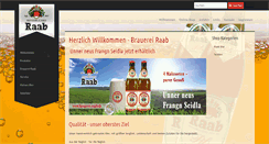 Desktop Screenshot of brauerei-raab.de